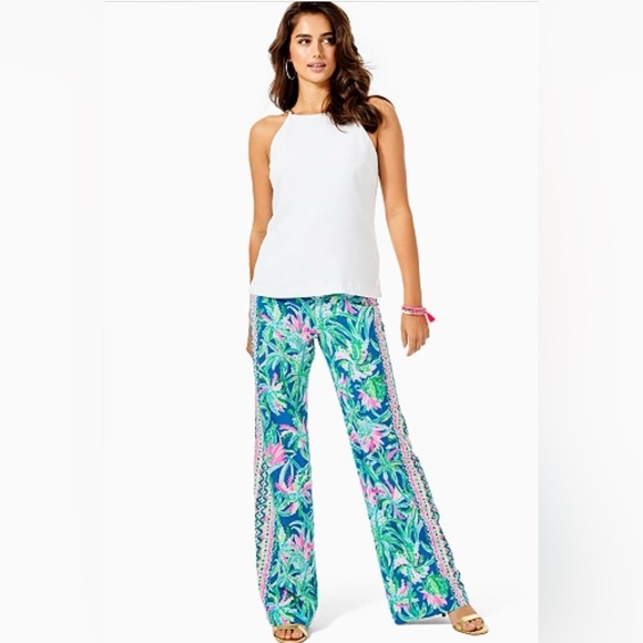 Lilly Pulitzer Pants - Lilly Pulitzer Bal Harbour Palazzo Pants, Macaw Blue